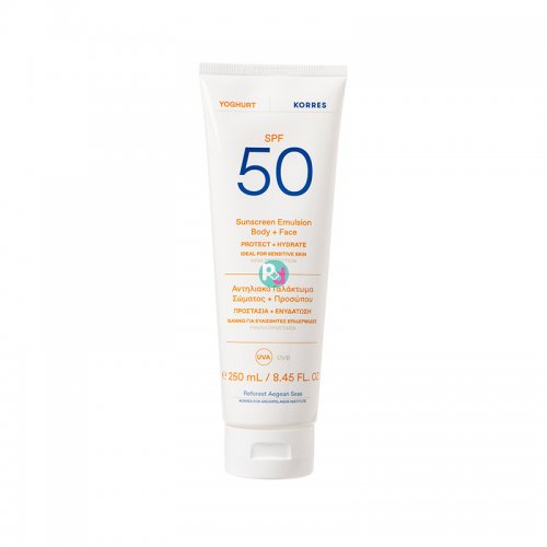 Korres Sunscreen Emulsion Yogurt Face-Body SPF50 250ml
